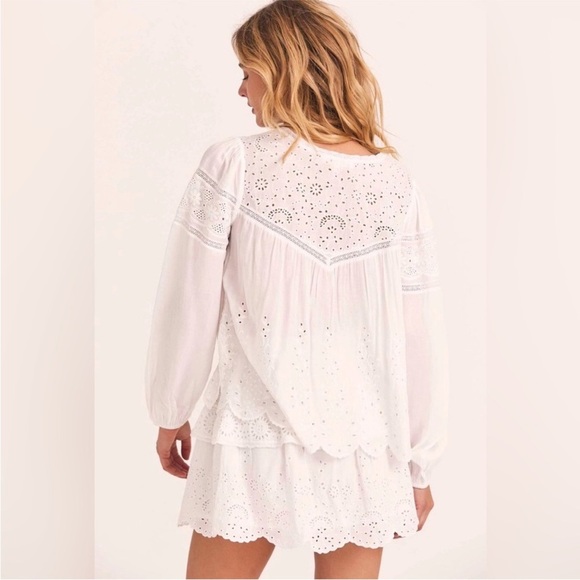 Loveshack Fancy Eyelet Blouse - Picture 4 of 7